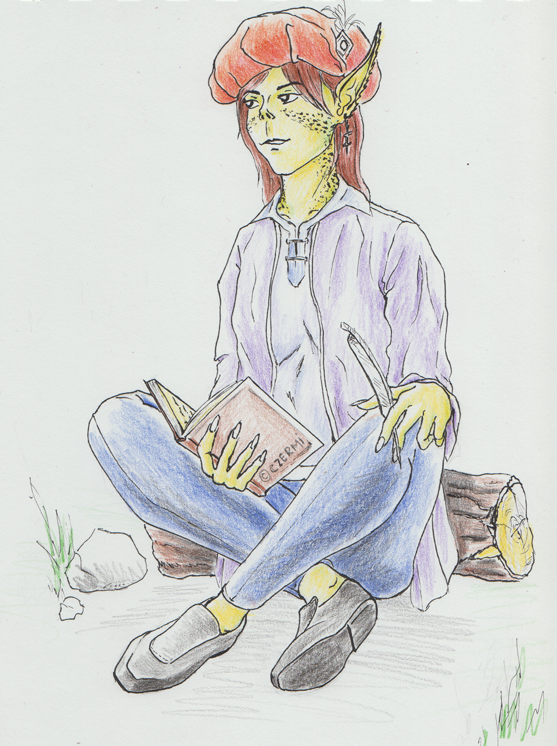 Original character of a Githzerai Poet