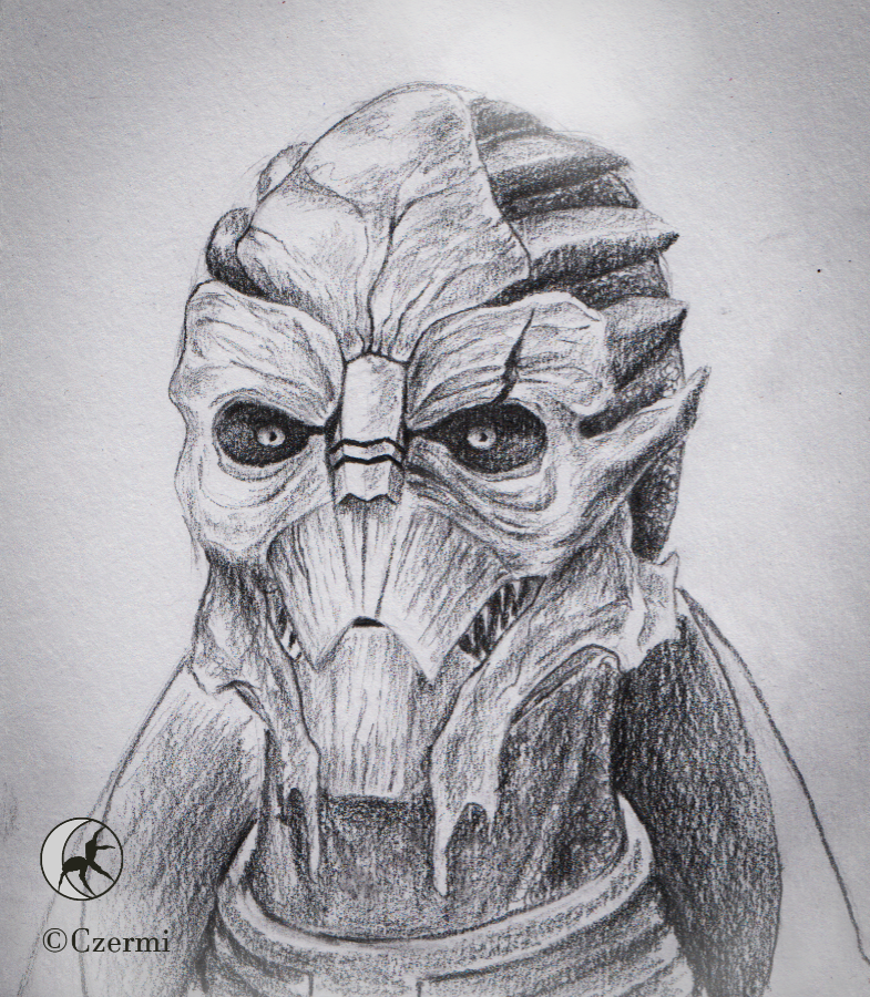 Turian original character portrait from Mass Effect